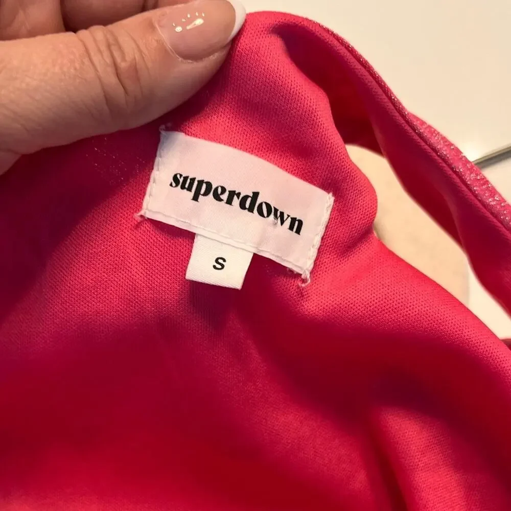 Superdown Jayden Ruched Mini Dress in Berry Size small NWOT - Picture 8 of 11